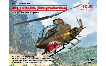 ICM 1:32 - AH-1G Cobra (late) US Attack Helicopter (Dam-Box)