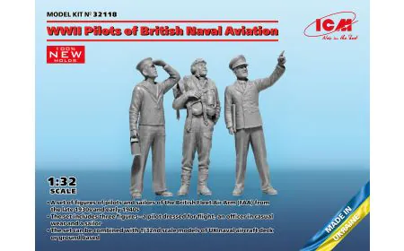 ICM 1:32 - WWII Pilots of British Naval Aviation (x3)