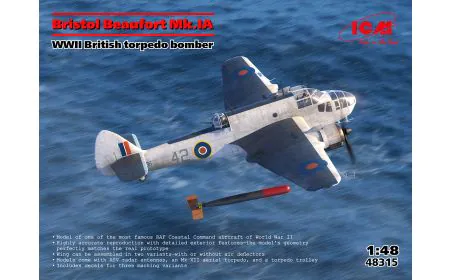 ICM 1:48 - Bristol Beaufort Mk.Ia British Torpedo Bomber