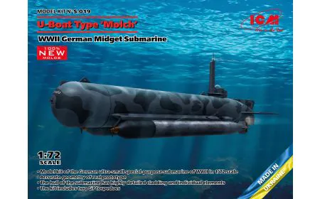 ICM 1:72 - U-Boat Type 'Molch' WWII German Midget Submarine