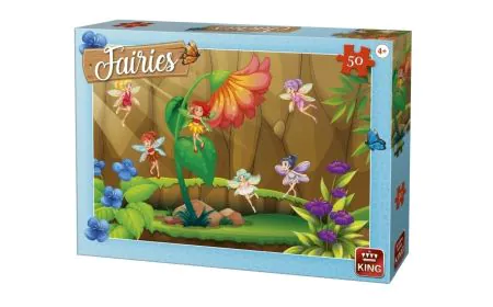 King Puzzle Fairies 50 Pc - Fairies with Flower