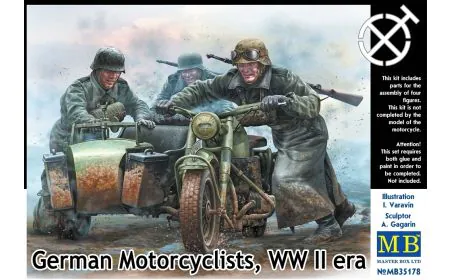 Masterbox 1:35 - German Motorcyclists WWII (Dam-Box)