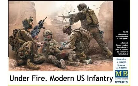 Masterbox 1:35 - Under Fire Modern US Infantry (Dam-Box)