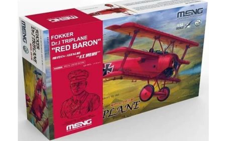 Meng Model 1:32 - Fokker Dr.I Triplane w/ 1:10 Resin Figure