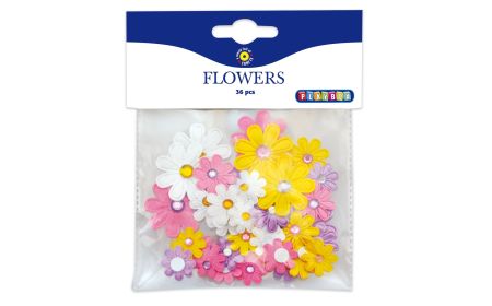 Playbox - Flowers Self Adhesive 36 Pcs (Damaged Box)