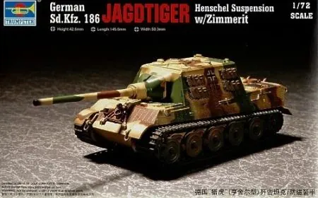 Trumpeter 1:72 - Sd.Kfz.186 Jagdtiger with Zimmerit