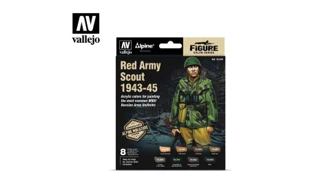 AV Vallejo MC Set - Alpine Red Army Scout  (x8) & Figure