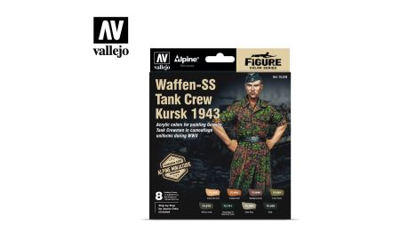 AV Vallejo MC Set - Alpine SS Waffen Tank Crew  ((x8) & Fig