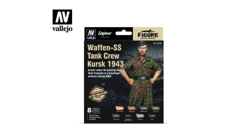 AV Vallejo MC Set - Alpine SS Waffen Tank Crew (x8) & Fig