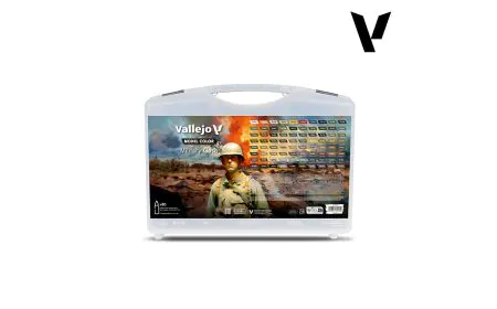 AV Vallejo Model Color Set - Military (76 Cols & 4 Aux)