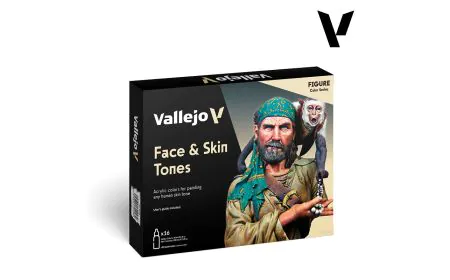 AV Vallejo Model Color Set - Face & Skin Tones (16)