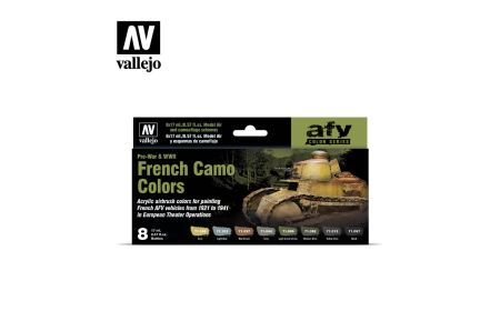 AV Vallejo Model Air Set - French Camo Colors (x8)