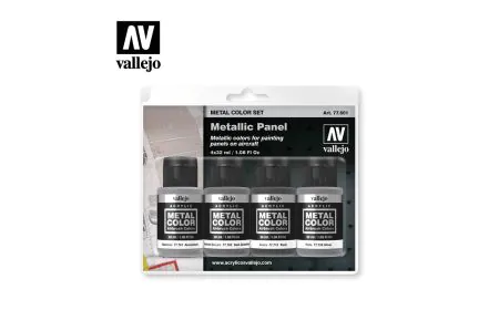 AV Vallejo Metal Color Set - Metallic Panel