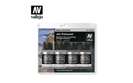 AV Vallejo Metal Color Set - Jet Exhaust