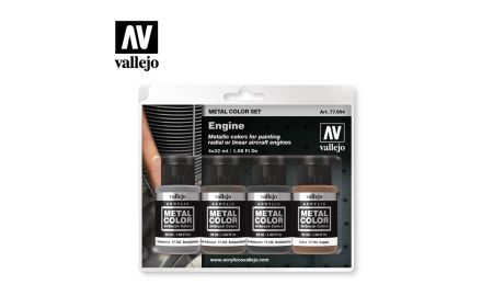 AV Vallejo Metal Color Set - Engine