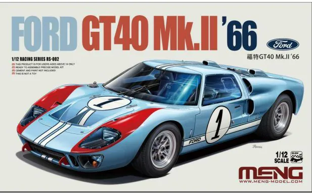 Meng Model 1:12 - Ford GT 40 Mk II 1966