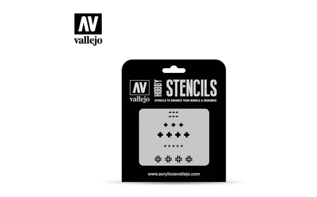 AV Vallejo Stencils - 1:35 Asstd German WWII Tank Marks