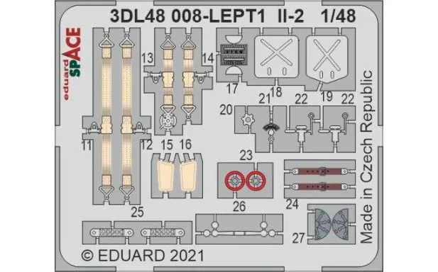 Eduard Space 3D Decals 1:48 - iL-2 SPACE (Zvezda)