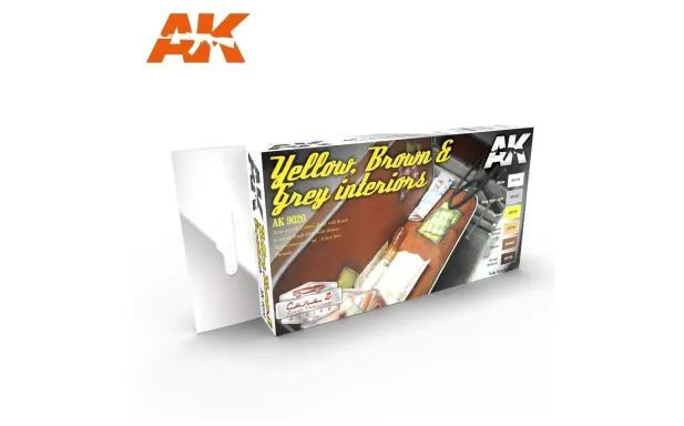 AK Interactive Set - Yellow, Brown & Grey Interiors Set