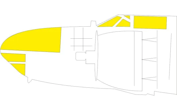 Eduard Masks 1:32 - A-26C Invader TFace (HBB)