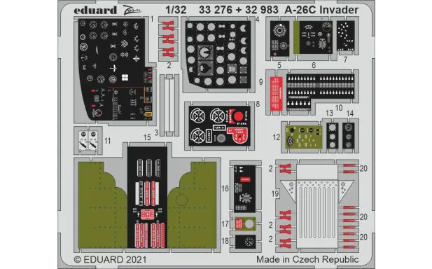 Eduard Photoetch 1:32 - A-26C Invader (HBB)