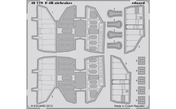 * Eduard Photoetch 1:48 - F-4B Airbrakes (Academy)