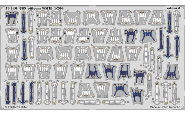 * Eduard Photoetch 1:200 - USN Officers WWII S.A.