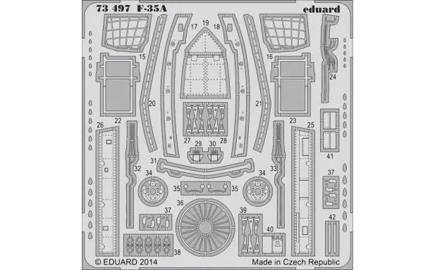 * Eduard P-etch 1:72 - F-35A S.A. (Italeri)