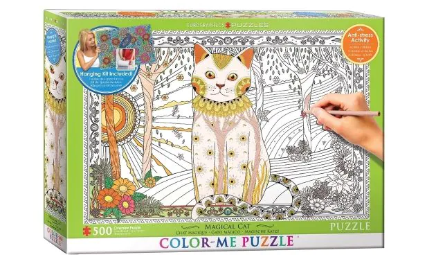 * Eurographics Puzzle 500 Pc - Colour-Me 500 Magical Cat