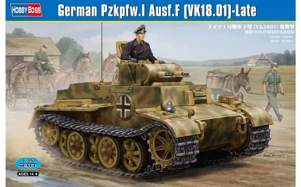 Hobbyboss 1:35 - German Pzkpfw.I Ausf F  (Damaged Box)