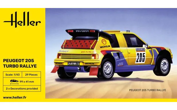 Heller 1:43 - Peugeot 205 Turbo Rally