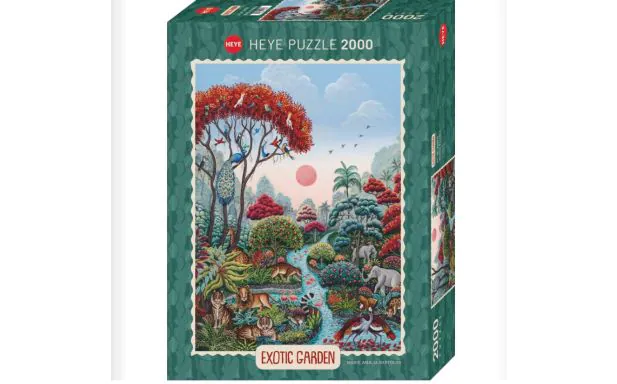 Heye Puzzles 2000 Pc - Exotic Garden, Wildlife Paradise