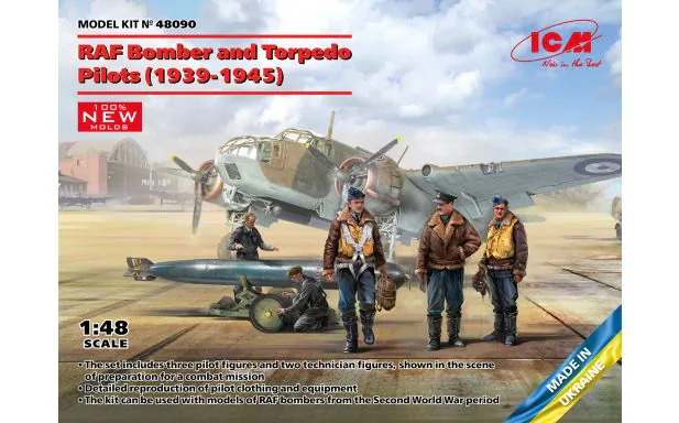 ICM 1:48 - RAF Bomber and Torpedo Pilots (1939-1945)