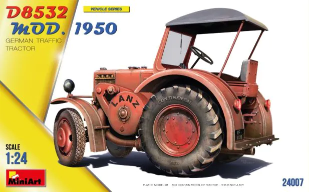 Miniart 1:24 - German Traffic Tractor D8532 Mod 1950