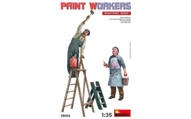 Miniart 1:35 - Paint Workers w/ Accessories