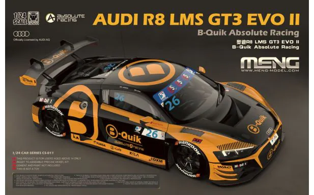 Meng Model 1:24 - Audi R8 LMS GT3 EVO II (B-Quik Racing)