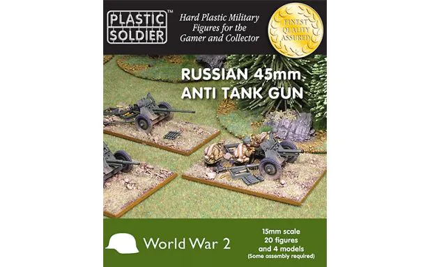 * Plastic Soldier Company 15mm - Russian 45mm anti tank gun