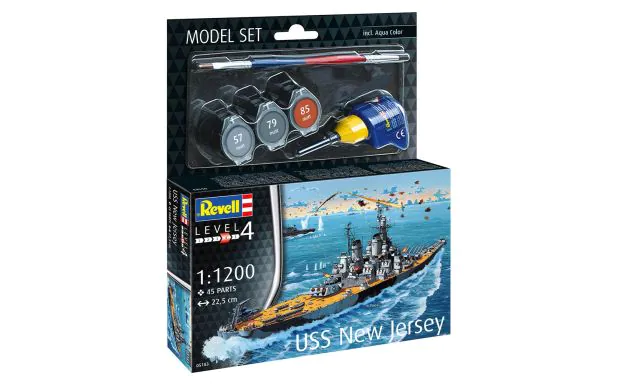 Revell 1:1200 - Model Set Battleship USS New Jersey